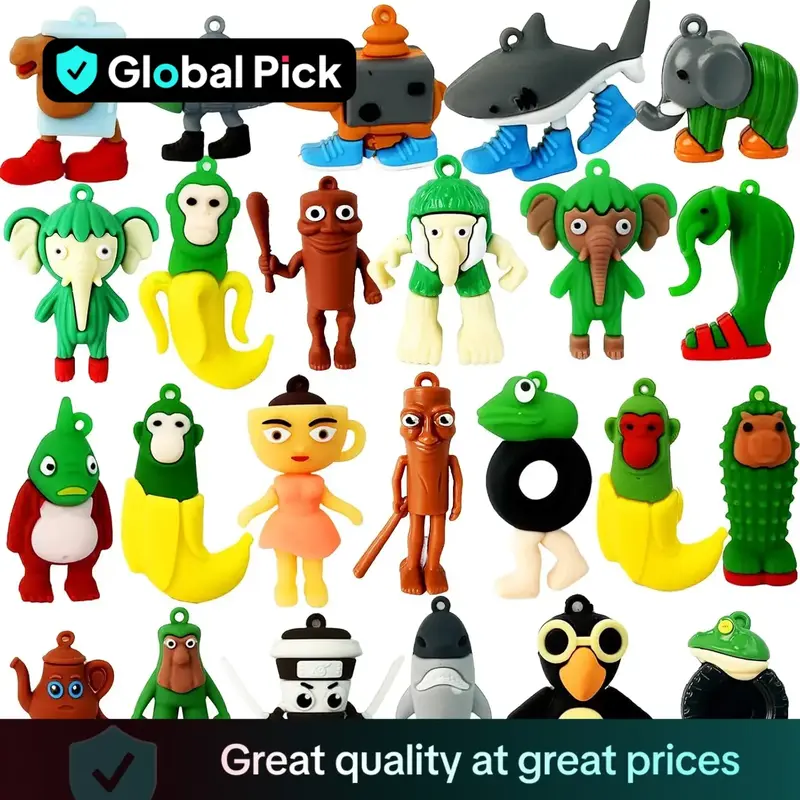 24-Piece Italian Brainrot Action Figures Set, Tralalero Tralala Collectible Dolls, Desktop Decoration, Perfect Gift for Fans