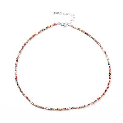 Faceted Glass Beaded Necklaces
