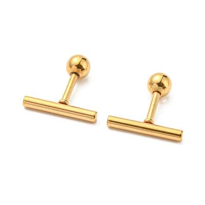 Ion Plating(IP) 304 Stainless Steel Stud Earrings