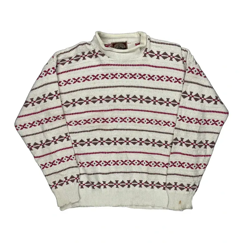 C.J. Cotton Company Jumper - XL Cream Cotton