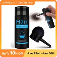ALIVER Hair Fibers- Designed for Men,  With Spray Applicator for Precise Hair Fiber Application Hair Care Comfort Styling Pow...