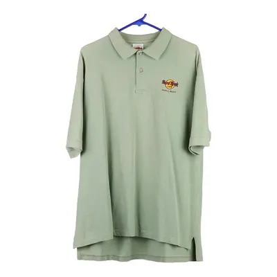 Myrtle Beach Hard Rock Cafe Polo Shirt - XL Green Cotton