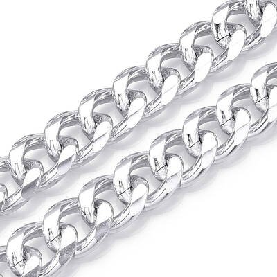 Aluminum Faceted Curb Chains