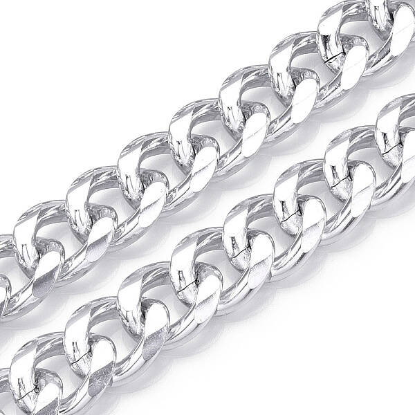 Aluminum Faceted Curb Chains