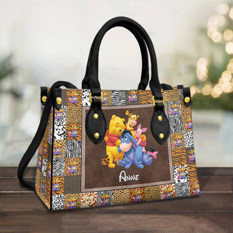 Personalized Winnie The Pooh Disney Leather Handbag
