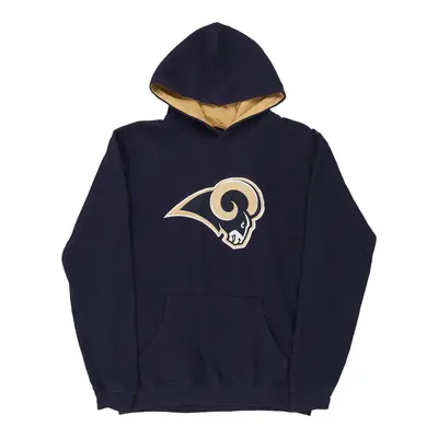 Age 12-13 Los Angeles Rams Nfl Team Apparel NFL Hoodie - Large Navy Cotton Blend