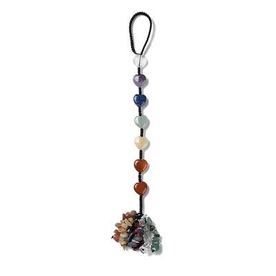 7 Chakra Heart Natural Gemstone Pendant Decoration