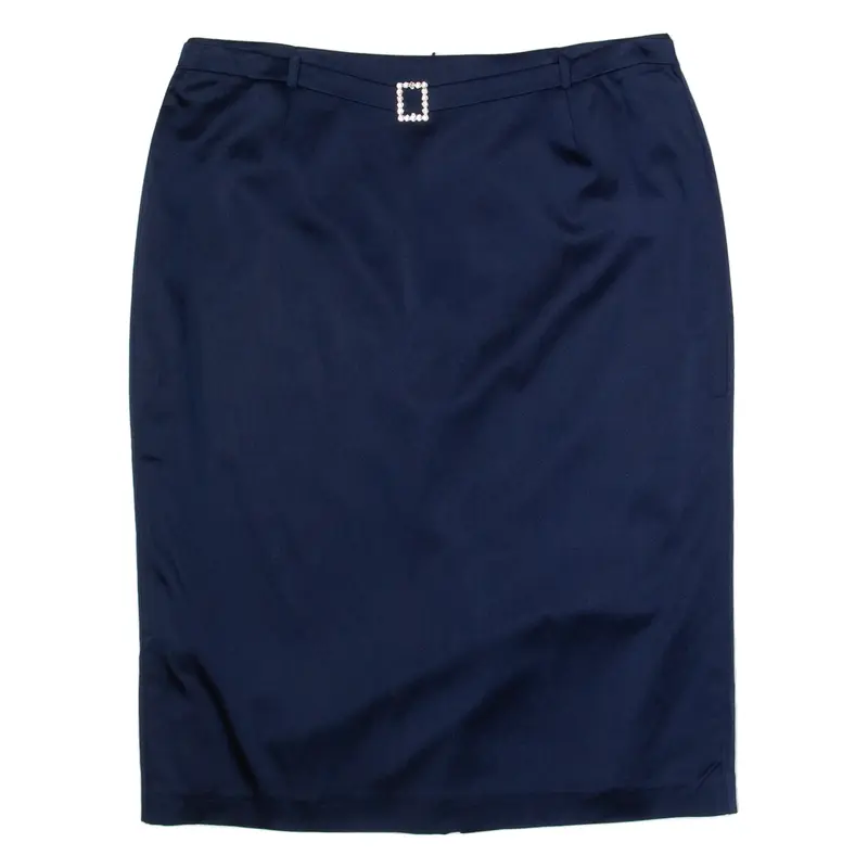 LAURA ASHLEY Womens Pencil Skirt Blue Knee Length UK 12