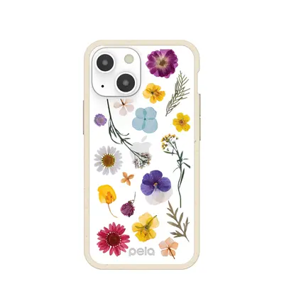 Clear Springtime iPhone 13 Mini Case With London Fog Ridge