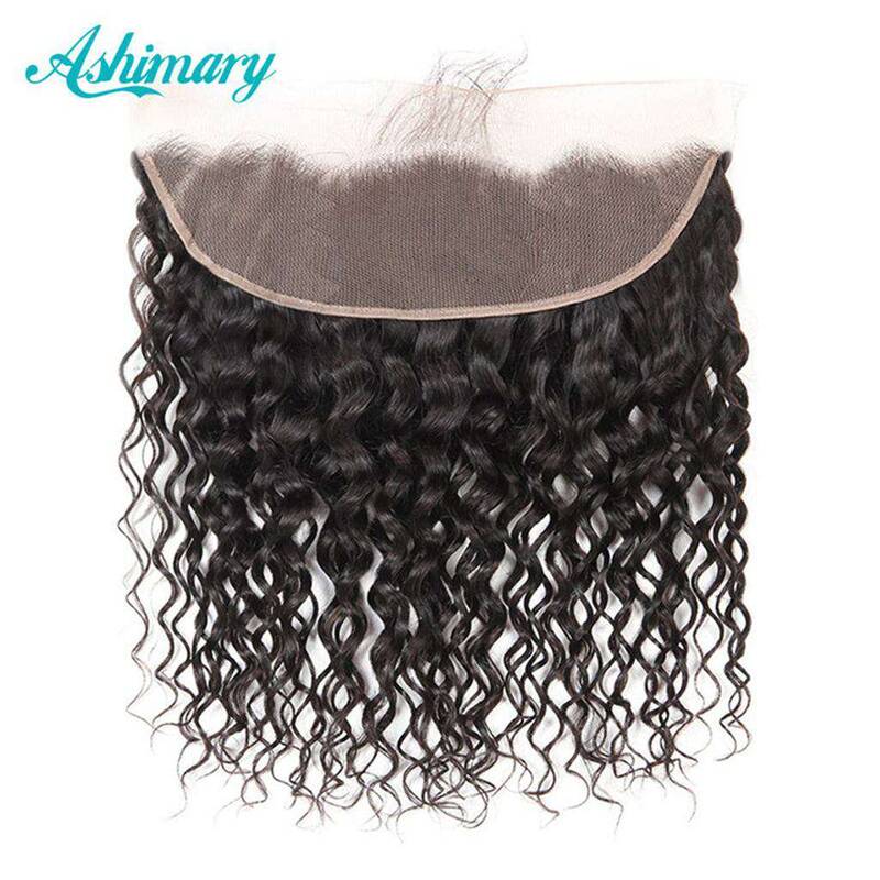Water Wave 13x4 Lace Frontal Closure 100% Real Human Hair-AshimaryHair.com