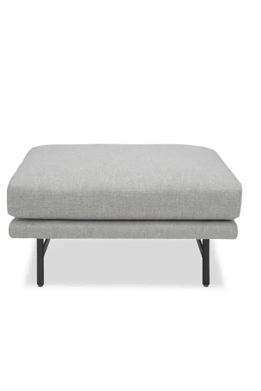 Light Gray Upholstered Ottoman | Liang & Eimil Mossi