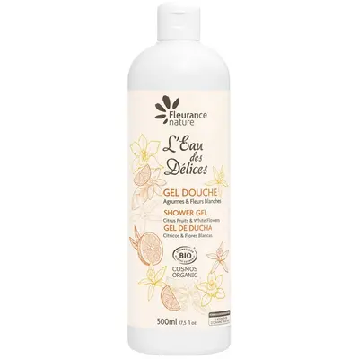 Fleurance Nature Shower Gel - Citrus Fruits & White Flowers - ORGANIC 500 ml