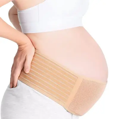 Maternity Belt, Pregnancy Belly Band Abdominal Binder, Three-dimensional Breathable Net, 360 Ergonomic Support Back Brace, So...