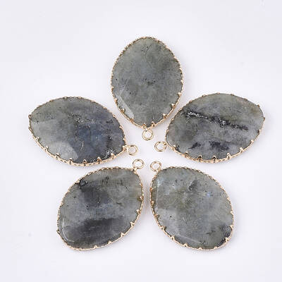 Natural Labradorite Pendants