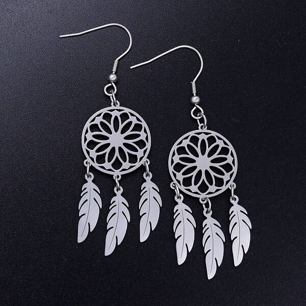 Tarnish Resistant 201 Stainless Steel Chandelier Earrings