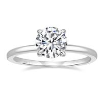 EAMTI 1.5CT 925 Sterling Silver Engagement Rings Round Cut Solitaire Cubic Zirconia CZ Wedding Promise Rings for Her Wedding ...