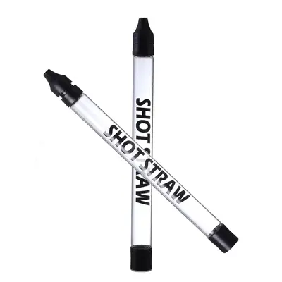 Shot Straws, Letter Pattern Transparent Shot Straw, Summer Liquor Dispenser for Whiskey, Rum, Vodka, Beer, Cocktail