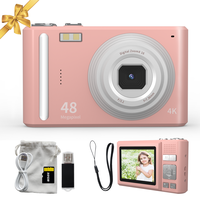 DC403 4K UHD Mini Digital Camera with 48MP Sensor, 32GB SD Card, 16X Zoom, 11 Photo Modes, For Teens & Beginners, Valentine's...