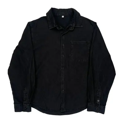 Unbranded Denim Shirt - XL Black Cotton