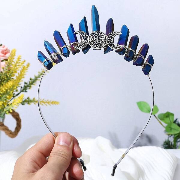 Raw Natural Quartz Hair Bands