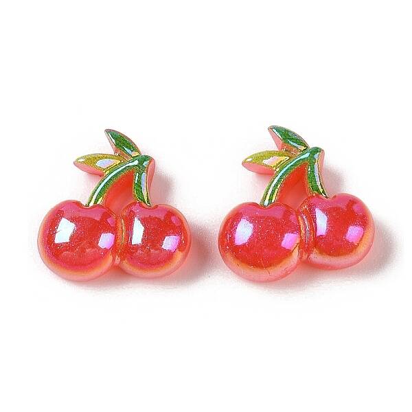 Glitter Plated Resin Cabochons