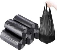 Small Trash Bags 5 Rolls 46x60 Cm 100 PCS 4 Gallon for Kitchen Bathroom Bedroom Office Use