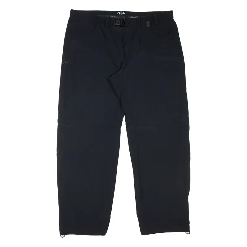 ADIDAS Hiking Outdoor Trousers Black Relaxed Straight Womens W34 L29