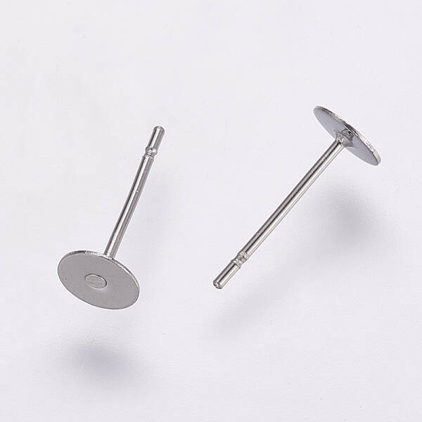 Non-Tarnish 304 Stainless Steel Stud Earring Settings