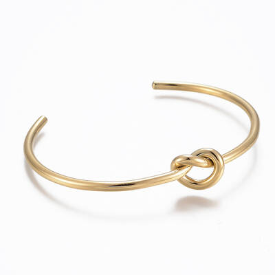 Trendy 304 Stainless Steel Torque Cuff Bangles