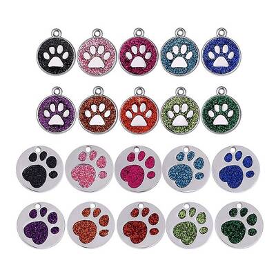 20Pcs 20 Style Enamel Pendants