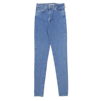 LEVI'S Mile High Jeans Blue Denim Slim Skinny Stone Wash Womens W28 L30