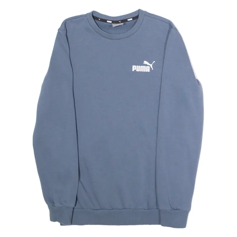 PUMA Mens Sweatshirt Blue Crew Neck XS