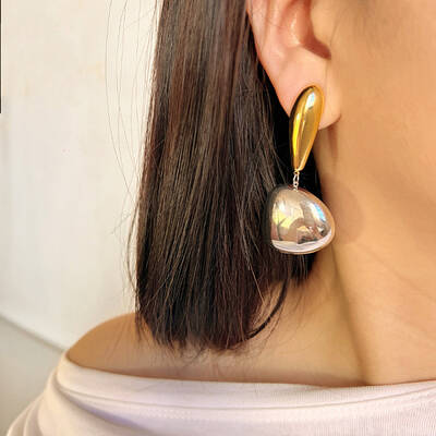 304 Stainless Steel Dangle Stud Earrings