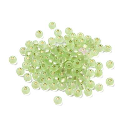 Frosted Silver Lined Glass Seed Beads