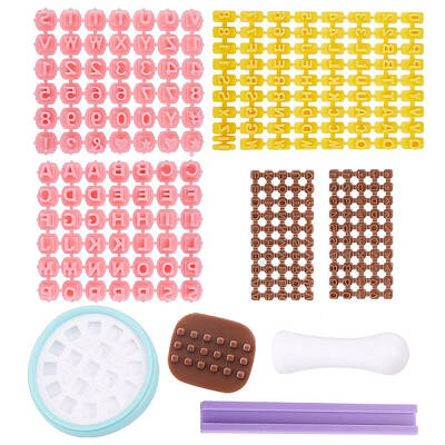 CHGCRAFT 3Sets Letter Stamps Clay Craft Tools Sets Decorating Clay Tool Embosser Stamp Mold Alphabet Number Stamp for Clay DI...
