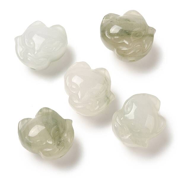 Natural Jade Carved Beads