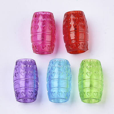 Transparent Acrylic European Beads