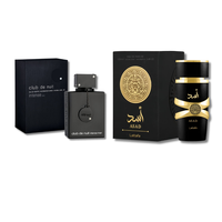 Armaf CDN Intense EDT & Lattafa Asad EDP Spray 3.4fl.oz Combo Set Luxury Scented Aromatic Blend Scent Perfume Fragrance Eau D...