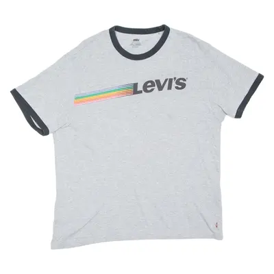 LEVI'S Womens T-Shirt Grey XL