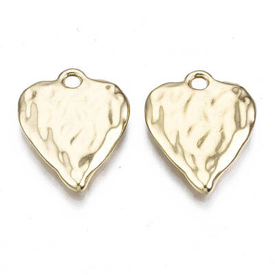 Rack Plating Hammered Alloy Pendants