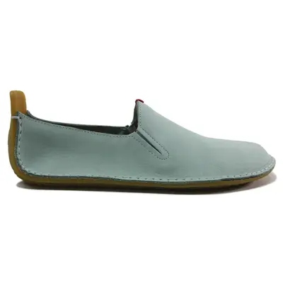 Vivobarefoot Ababa II Leather Women's Slip On Shoes - Blue Haze - Size:US 7 Women
