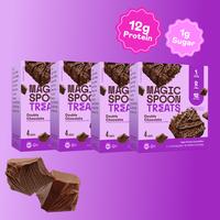 PROTEIN CHOCOLATE PACK - 16 Cereal Protein Treats (4 Boxes) - Snack Dessert Bars Bonbon