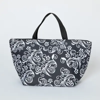 Paws to Eat Lunch Insulated Tote Bag - Rainbow Paws