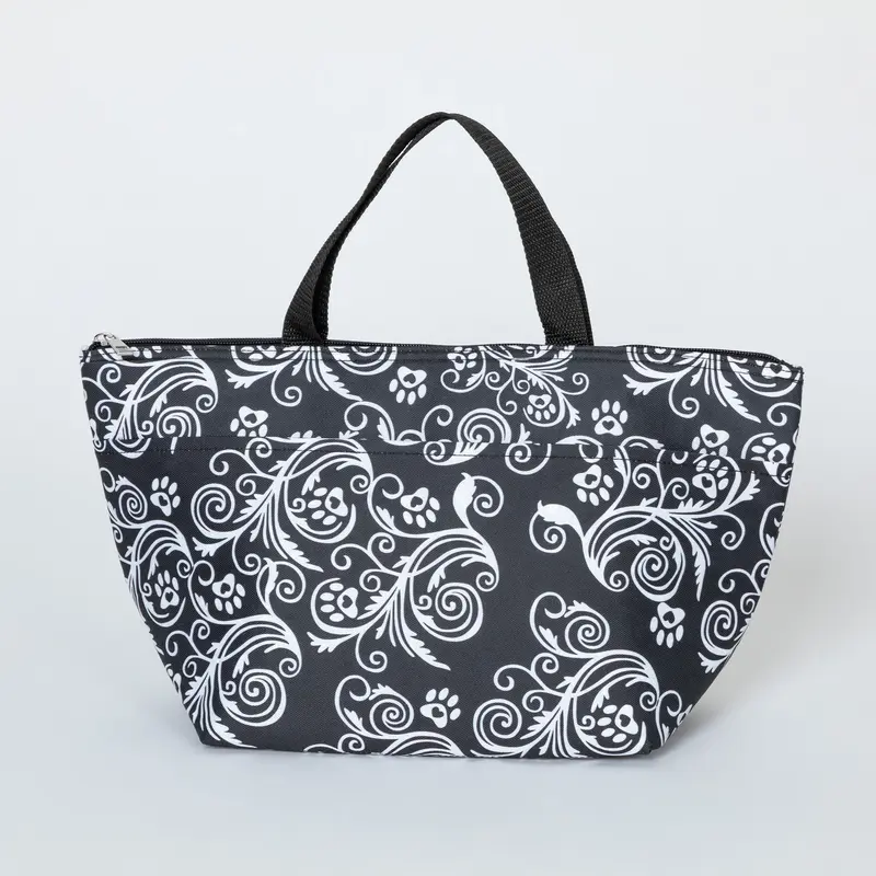 Paws to Eat Lunch Insulated Tote Bag - Rainbow Paws