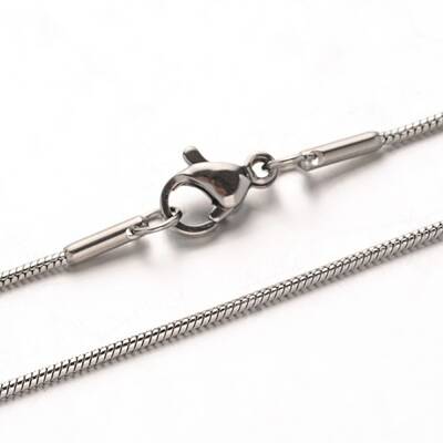 Tarnish Resistant 304 Stainless Steel Snake Chain Necklaces