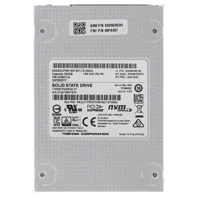 00PA997 Lenovo 256GB Multi-Level Cell PCI Express NVMe 3.0 x2 2.5-Inch Solid State Drive