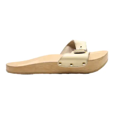 LANAFORM Slider Sandals Cream Leather Womens UK 5