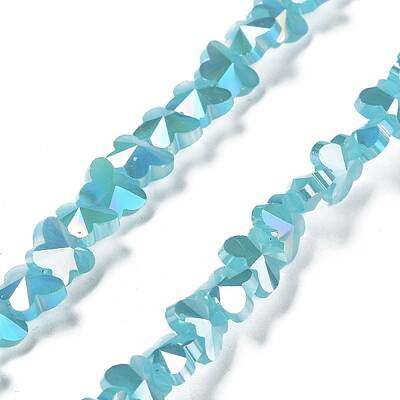 Electroplate Butterfly Glass Beads Strands