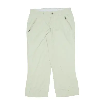 COLUMBIA Crop Trousers Green Regular Straight Nylon Womens W30 L24