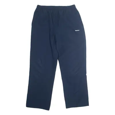 REEBOK Womens Track Pants Blue Straight M W28 L28